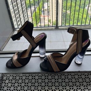 Gwen Stefani Ombré Lucite Heels Modern Mesh